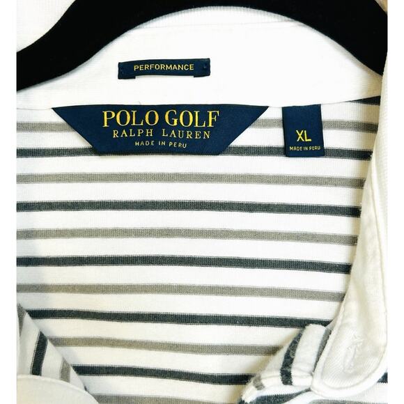 Ralph Lauren Polo Golf Shirt Men XL Performance Pima Blend Striped Baltusrol PGA - Picture 2 of 7